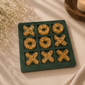Emerald Green & Gold Tic Tac Toe