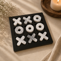 Black & Marble Tic Tac Toe